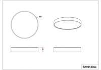 TRIO Lugano 75 cm átmérő LED Mennyezeti Lámpa - Fehér