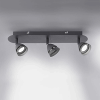 TRIO Gemini 3-as LED Mennyezeti Spot Lámpa - Fekete