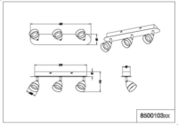 TRIO Gemini 3-as LED Mennyezeti Spot Lámpa - Fehér