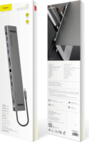 Baseus Enjoyment Series Univerzális dokkoló USB-C notebookokhoz Sötétszürke