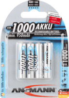 Ansmann NiMh Professional Újratölthető 1000mAh AAA elem (4 db / csomag)