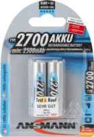 Ansmann NiMh Újratölthető 2700 mAh AA elem (2db / csomag)