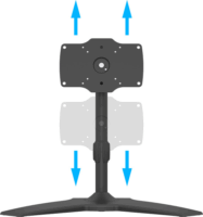 Multibrackets 24"-32" LCD TV/Monitor asztali tartó állvány - Fekete