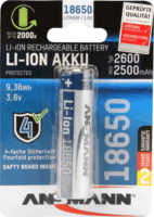 Ansmann 18650 Li-Ion akkumulátor 2600 mAh (1db/csomag)