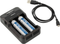 Ansmann Lithium 2 2x AA/AAA NiMH vagy 2x 3,6 V / 3,7 V Li-Ion Akkumulátor Töltő