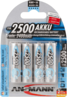 Ansmann maxE Ni-MH Újratölthető 2500mAh AA elem (4 db / csomag)