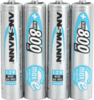 Ansmann NiMh Újratölthető 800 mAh AAA elem (4db / csomag)