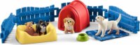 Schleich Kölyökkutya kennel figurákkal