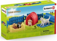 Schleich Kölyökkutya kennel figurákkal