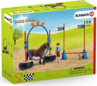 Schleich Pony Agility verseny figurákkal