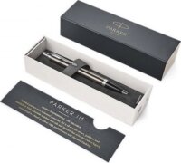 Parker Royal IM nyomógombos golyóstoll ezüst színű klippel - 0,5 mm / Kék
