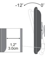 Techly 106596 13"-30" LCD/LED/PDP TV fali tartó - Fekete