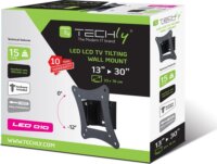 Techly 106596 13"-30" LCD/LED/PDP TV fali tartó - Fekete