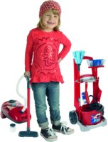 Theo Klein 6742 Vileda játék takarító állomás porszívóval