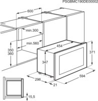 Electrolux KMFE172TEX Beépíthető mikrohullámú sütő - Fekete / rozsdamentes acél