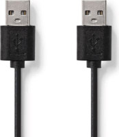 Nedis USB 2.0 A-A összekötő kábel 2m - Fekete