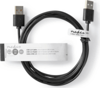 Nedis USB 2.0 A-A összekötő kábel 2m - Fekete