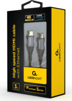 Gembird Premium Series HDMI - HDMI Nagy sebességű kábel Ethernettel 3m Sötétszürke