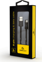 Gembird USB apa - Lightning apa Adat- és töltőkábel 2m - Fekete