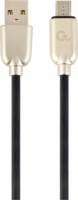Gembird Premium rubber USB apa - MicroUSB apa Adat- és töltőkábel 2m - Fekete
