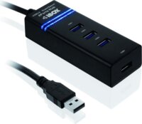 I-BOX HUB USB 3.0, 4-ports, fekete