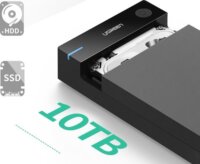 Ugreen 50422 2.5"-3.5" USB 3.0 Külső HDD ház - Fekete
