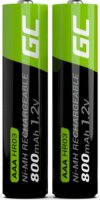 Green Cell GR08 Ni-MH 800mAh Újratölthető AAA HR03 Ceruzaelem (2db/csomag)