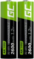 Green Cell GR05 Ni-MH 2600mAh Újratölthető AA HR6 Ceruzaelem (2db/csomag)