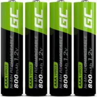 Green Cell GR04 Ni-MH 800mAh Újratölthető AAA HR03 Ceruzaelem (4db/csomag)