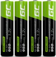 Green Cell GR03 Ni-MH 950mAh AAA HR03 Újratölthető Ceruzaelem (4db/csomag)