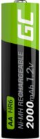 Green Cell GR02 Ni-MH 2000mAh Újratölthető AA HR6 Ceruzaelem (4db/csomag)