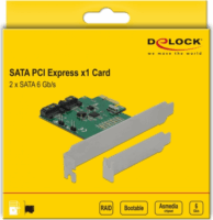 Delock 2 portos SATA PCI Express Kártya RAID-del