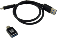 LC-Power LC-M2-C-NVME M.2 USB 3.1 Külső SSD ház - Fekete