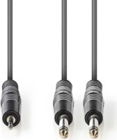 Nedis JACK - JACK kábel 5m (2 db 6,35 mm jack apa - 3,5 mm jack apa)