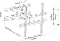 ART RAMT AR-35 20" -65" TV/Monitor fali tartó - Fekete