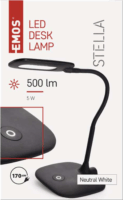 Emos Z7602B Stella 500lm LED Asztali Lámpa - Fekete