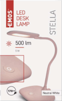 Emos Z7602P Stella 500lm LED Asztali Lámpa - Rózsaszín