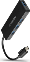 Axagon HUE-G1C USB-C Slim Hub (4 port) Fekete