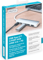 Digitus DA-70242-1 USB-C HUB (4+1 port) Ezüst