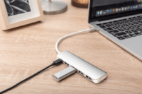 Digitus DA-70242-1 USB-C HUB (4+1 port) Ezüst
