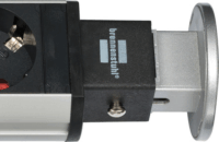 Brennenstuhl Asztali elosztó 3-as 2 USB töltő csatlakozóval 2m - Fekete