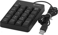 Sandberg 630-07 USB Vezetékes Numerikus Billentyűzet - Fekete