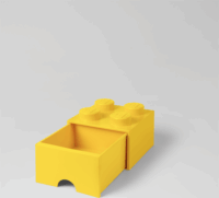 LEGO Brick Drawer 4 Tárolódoboz - Sárga