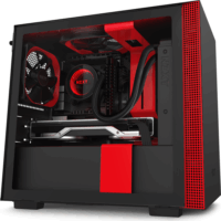 NZXT H210i Window Számítógépház - Fekete / Piros