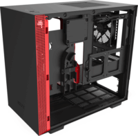 NZXT H210i Window Számítógépház - Fekete / Piros