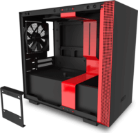 NZXT H210i Window Számítógépház - Fekete / Piros