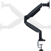 Multibrackets Spring Single 15"-27" LCD TV/Monitor asztali tartó kar - Fekete