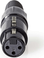 Nedis COTP15902BK XLR-csatlakozó 3 Tűs Fekete