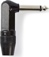 Nedis COTP23902BK Monó audiocsatlakozó: Hajlított 6.35 mm jack apa