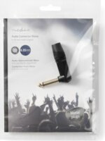 Nedis COTP23902BK Monó audiocsatlakozó: Hajlított 6.35 mm jack apa